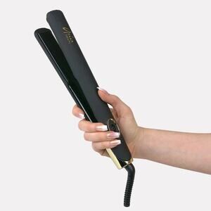 Aria Beauty 1 Inch Black Infrared Straightener Flat Iron